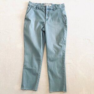 Frank & Eileen jeans Women's 6 Wicklow Pant chino light wash cropped
